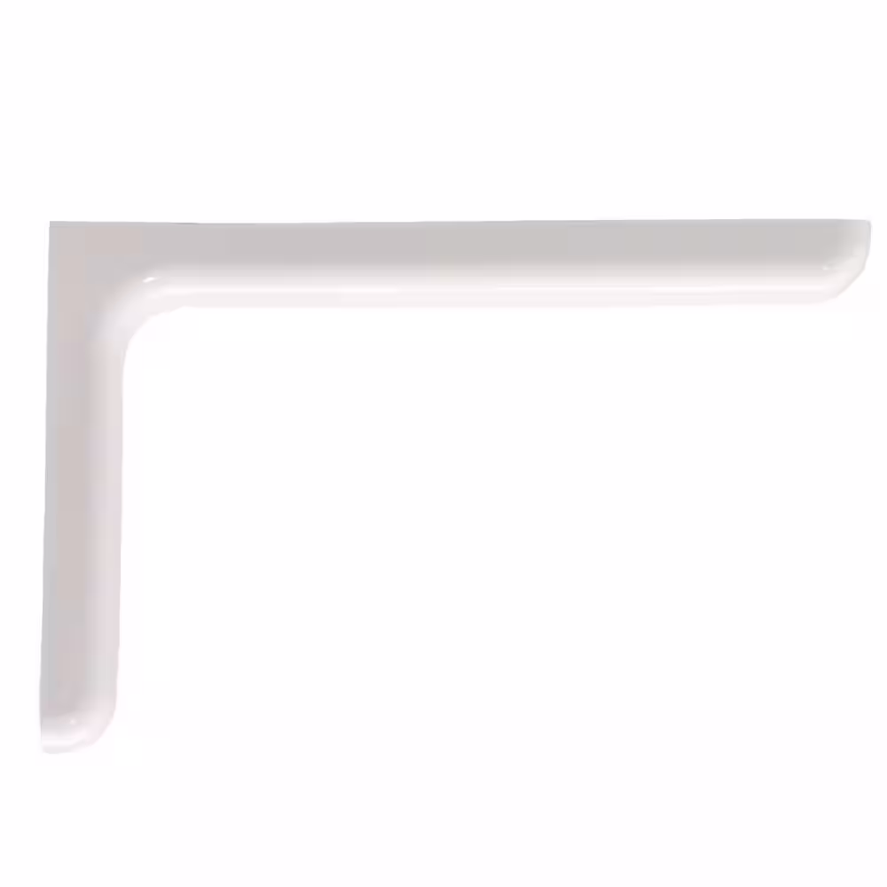Everbilt 9 in. L White Steel Decorative Shelf Bracket