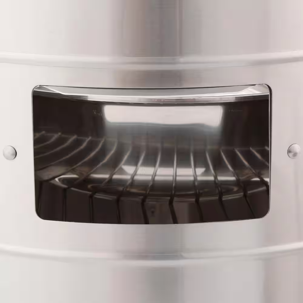 Americana Double Grid Charcoal Water Smoker in Stainless Steel