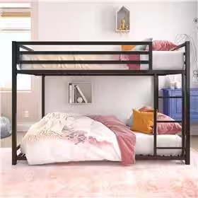 DHP Mabel Black Metal Full Over Full Bunk Bed