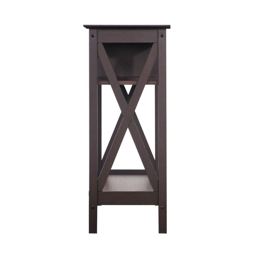 None Lambert 39 in. Oak Rectangle Particle Board Console Table