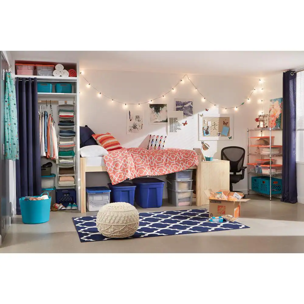 HDX 6-Tier Commercial Grade Heavy Duty Steel Wire Shelving Unit in Chrome (48 in. W x 72 in. H x 18 in. D)