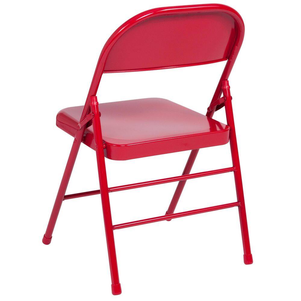 Carnegy Avenue Red Metal Utility Chair