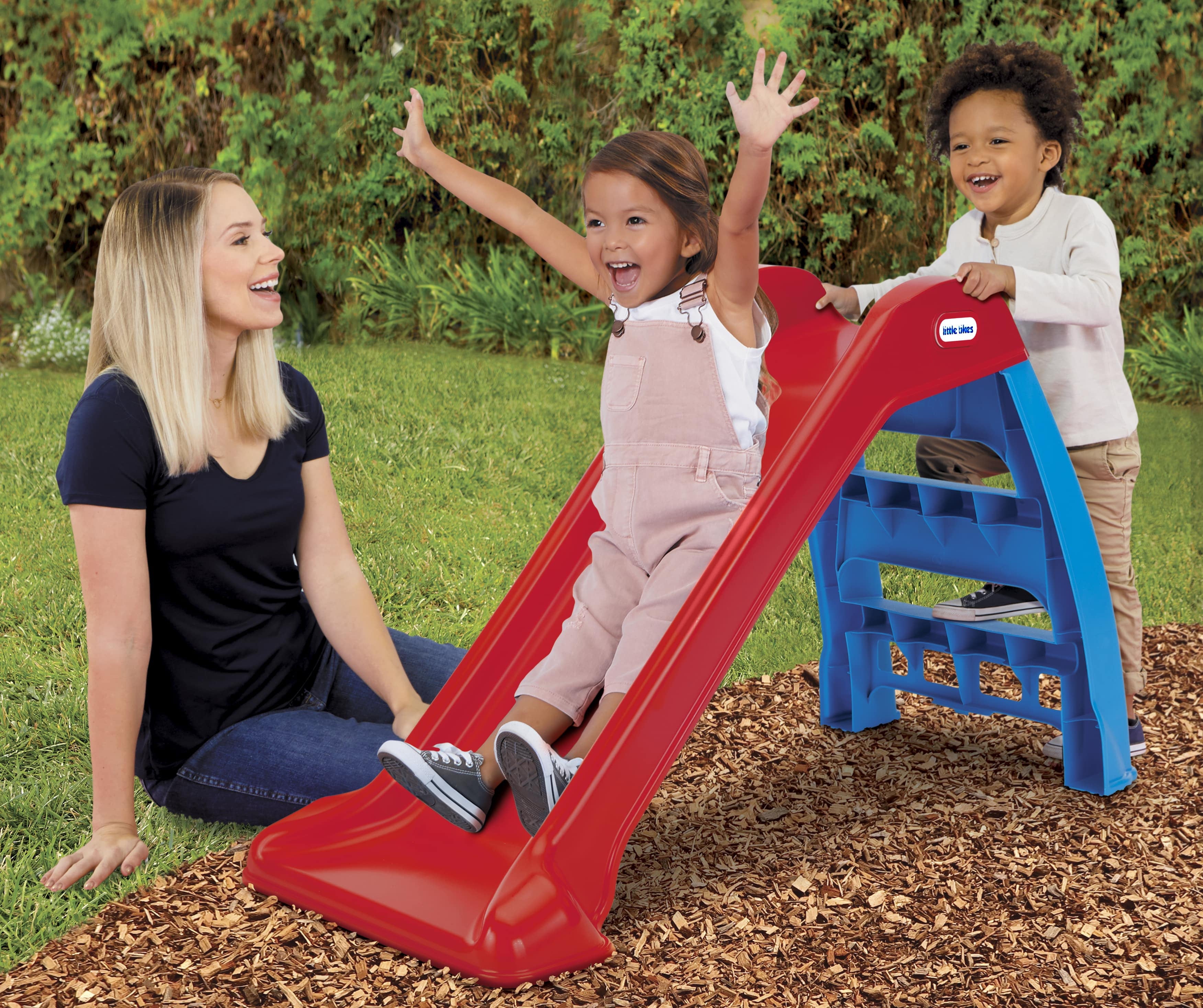 Little Tikes First Slide for Kids, Easy Set Up for Indoor Outdoor, Easy to Store, for Toddlers Ages 18 Months - 6 years
