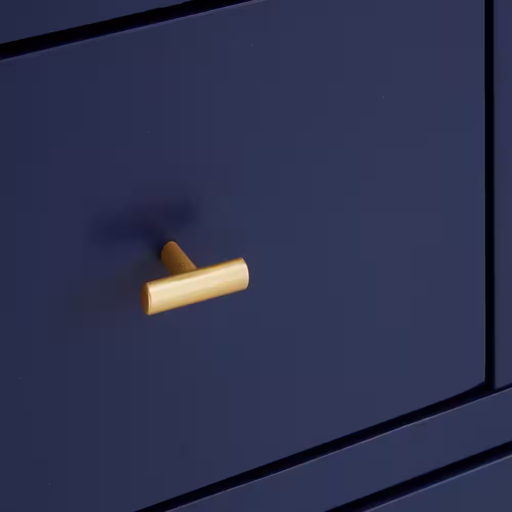 HomeSullivan 8-Drawer Blue Dresser 57.99 in. W x 17.71 in. D x 38.03 in. H