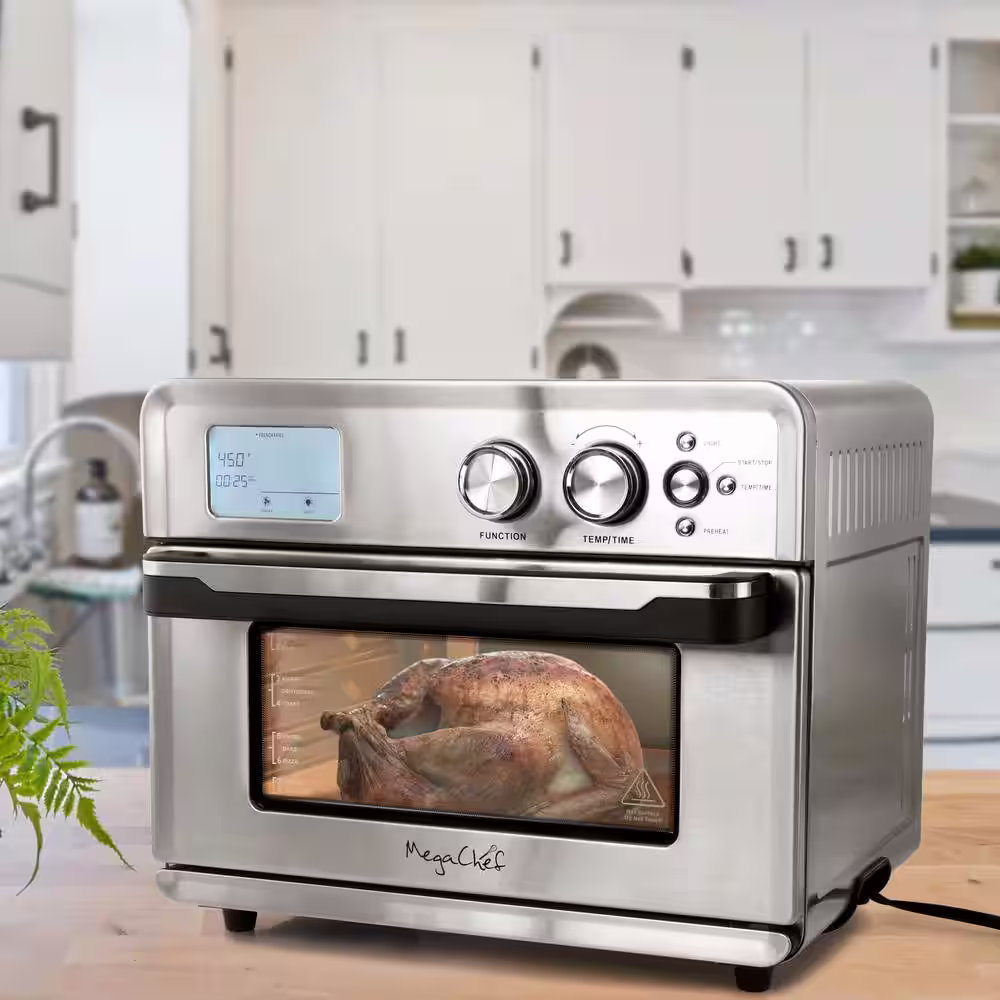 MegaChef Multifunction 26 qt. Air Fryer Toaster Oven with 21 Presets