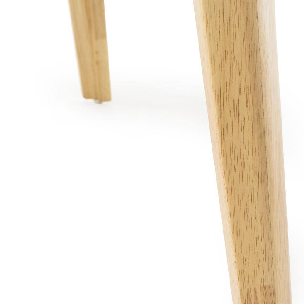 Noble House Lucious 5-Piece Green Tea Fabric and Natural Oak 50 in. Rectangular Dining Set