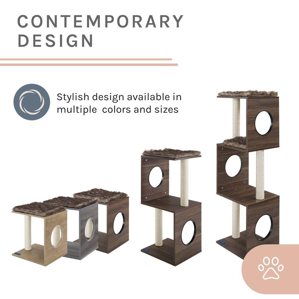 Sam's Pets Sheree 34 in. Dark Brown Cat Tree