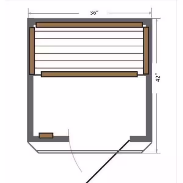 SUNRAY SAUNAS Sedona 1-Person Infrared Sauna