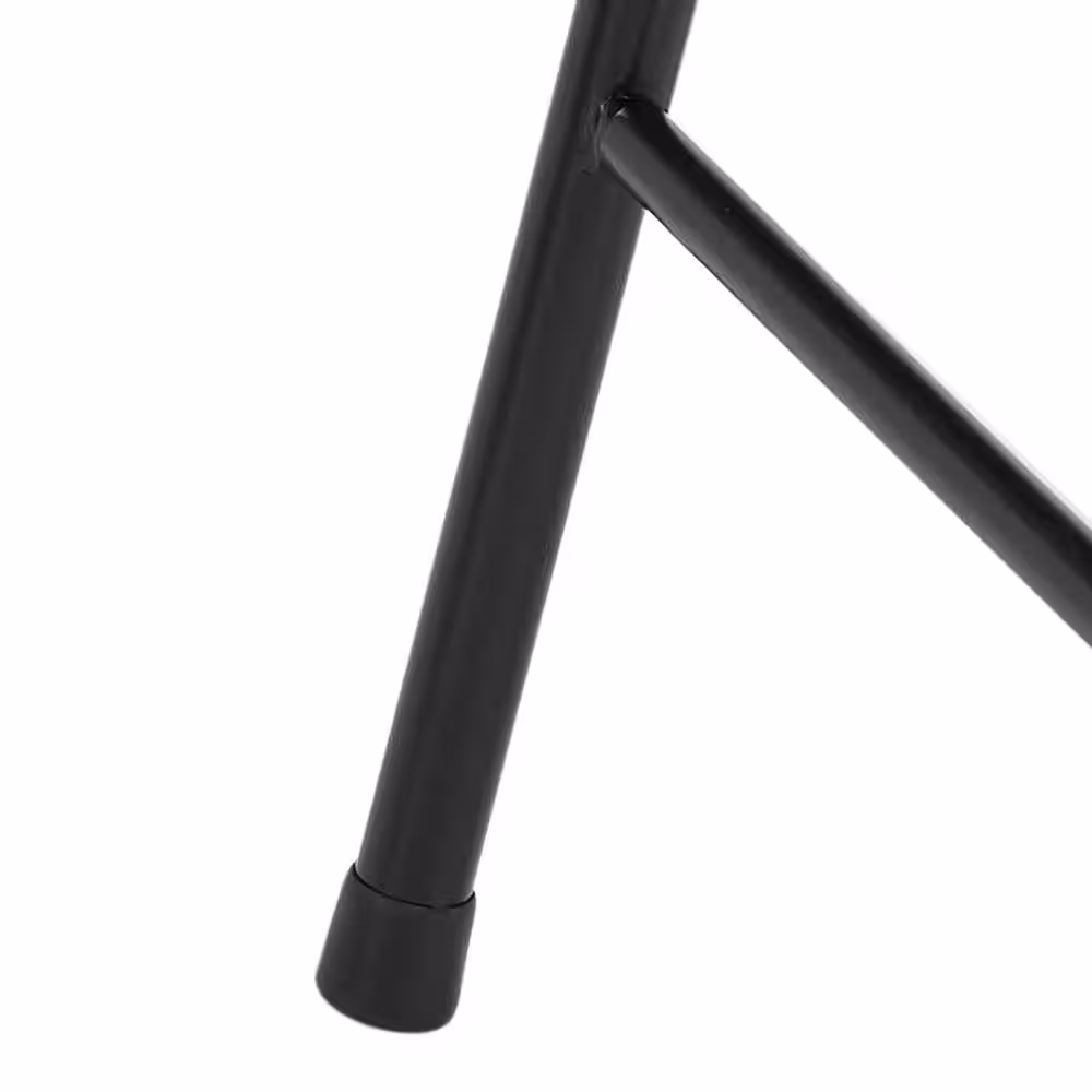 National Public Seating Black Vinyl Padded Seat Stackable Folding Chair (Set of 4)