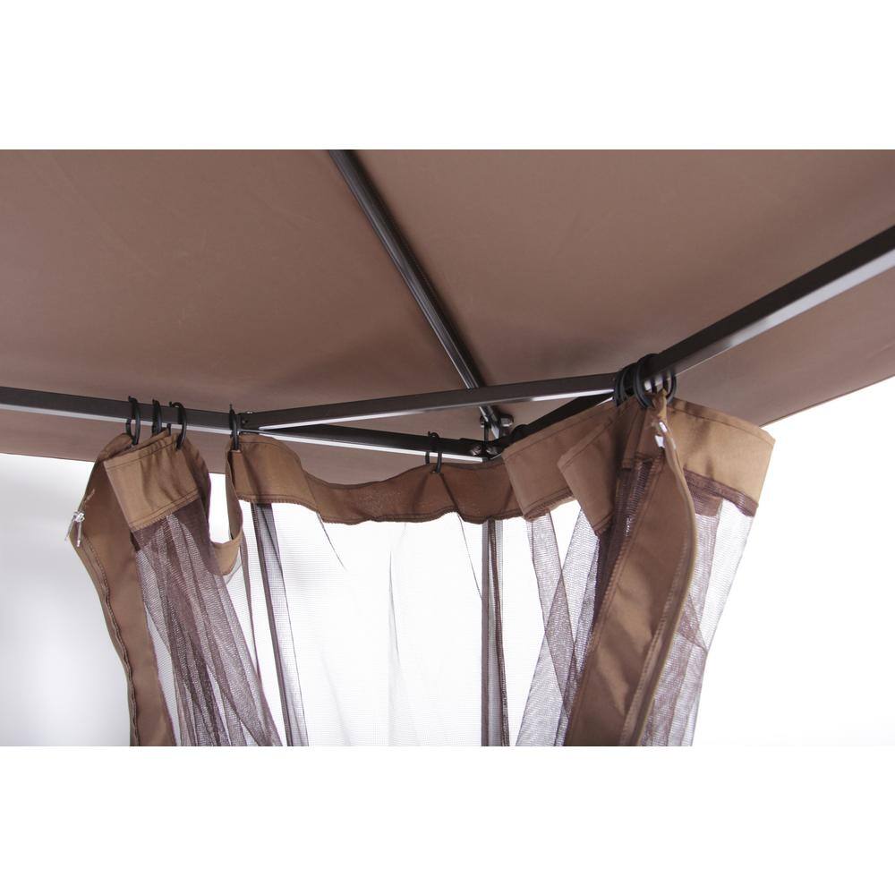 Pacific Casual Altoona 10 ft. x 10 ft. Roof Style Garden House