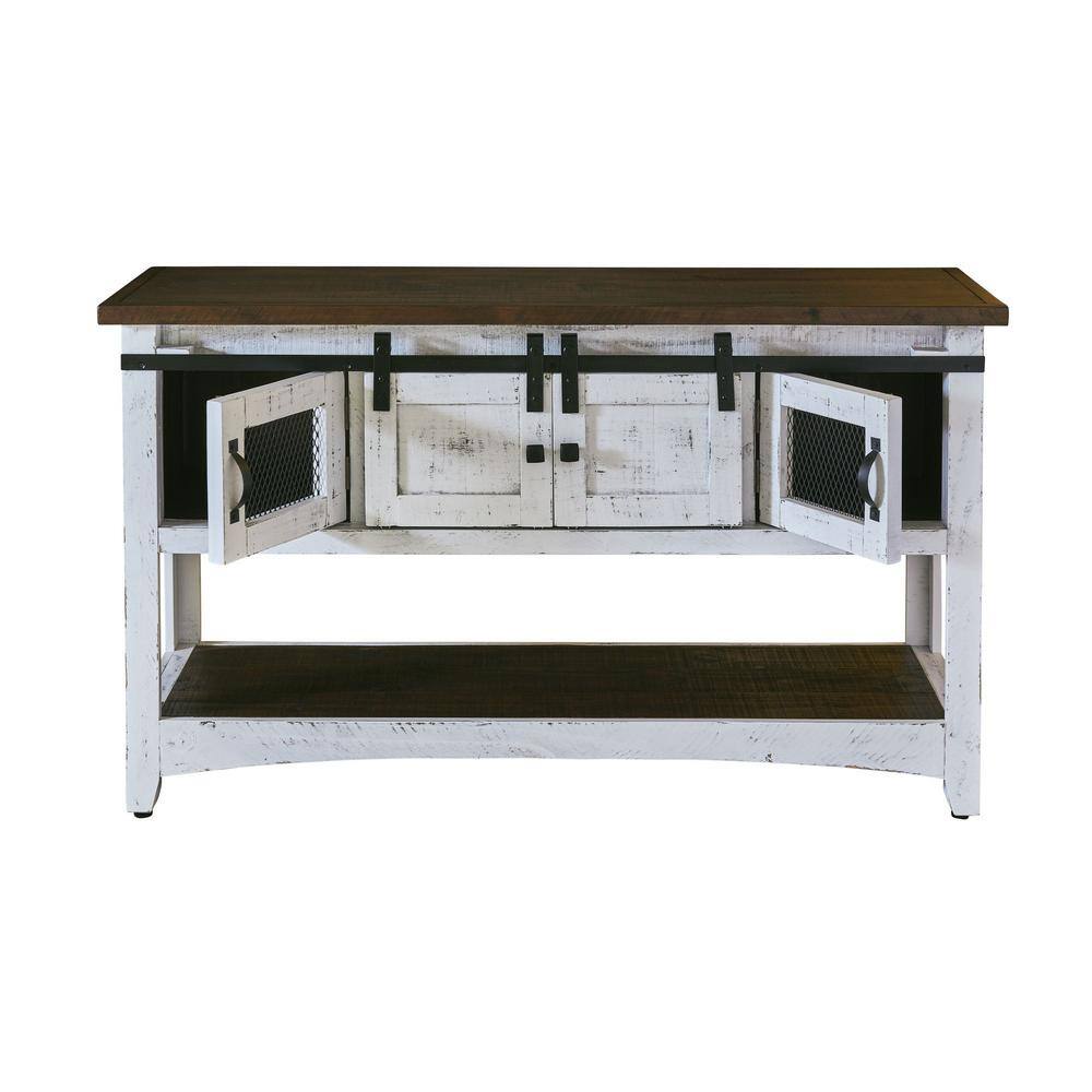 Picket House Furnishings Nolan 55 in. White Rectangle Wood Console Table