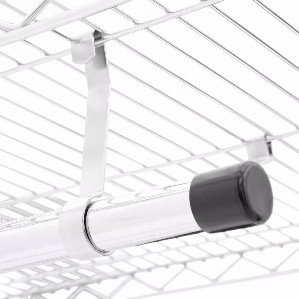 Honey-Can-Do 48 in. x 68 in. Heavy Duty Steel Rolling Closet Garment Rack in Chrome