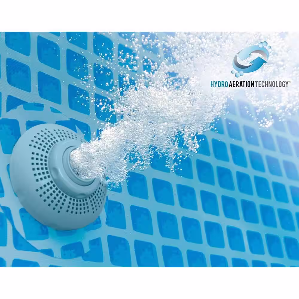 Intex 16.5 x 4 ft. Prism Frame Rectangular Above Ground Swimming Pool Pump Set