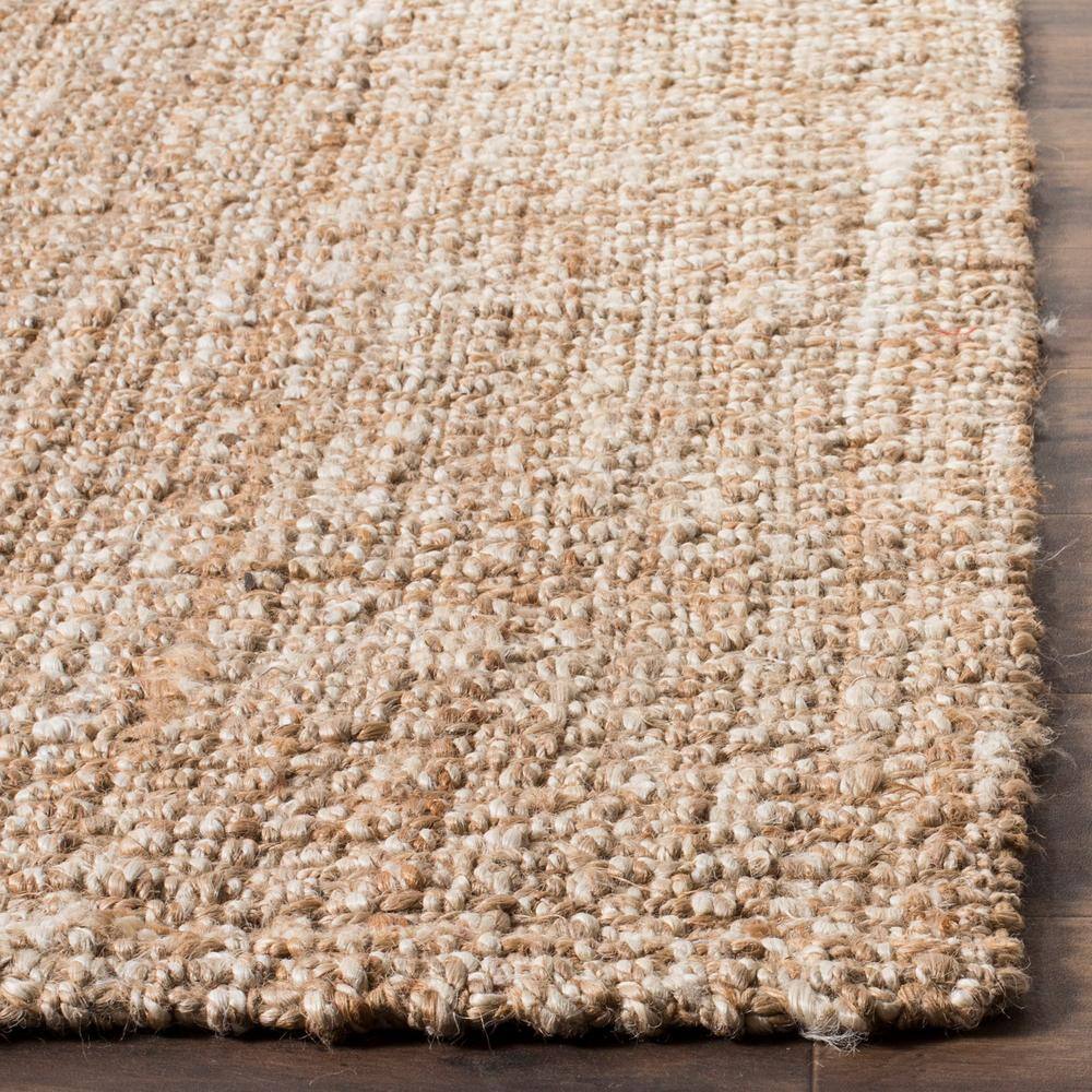 SAFAVIEH Natural Fiber Beige 3 ft. x 12 ft. Solid Runner Rug