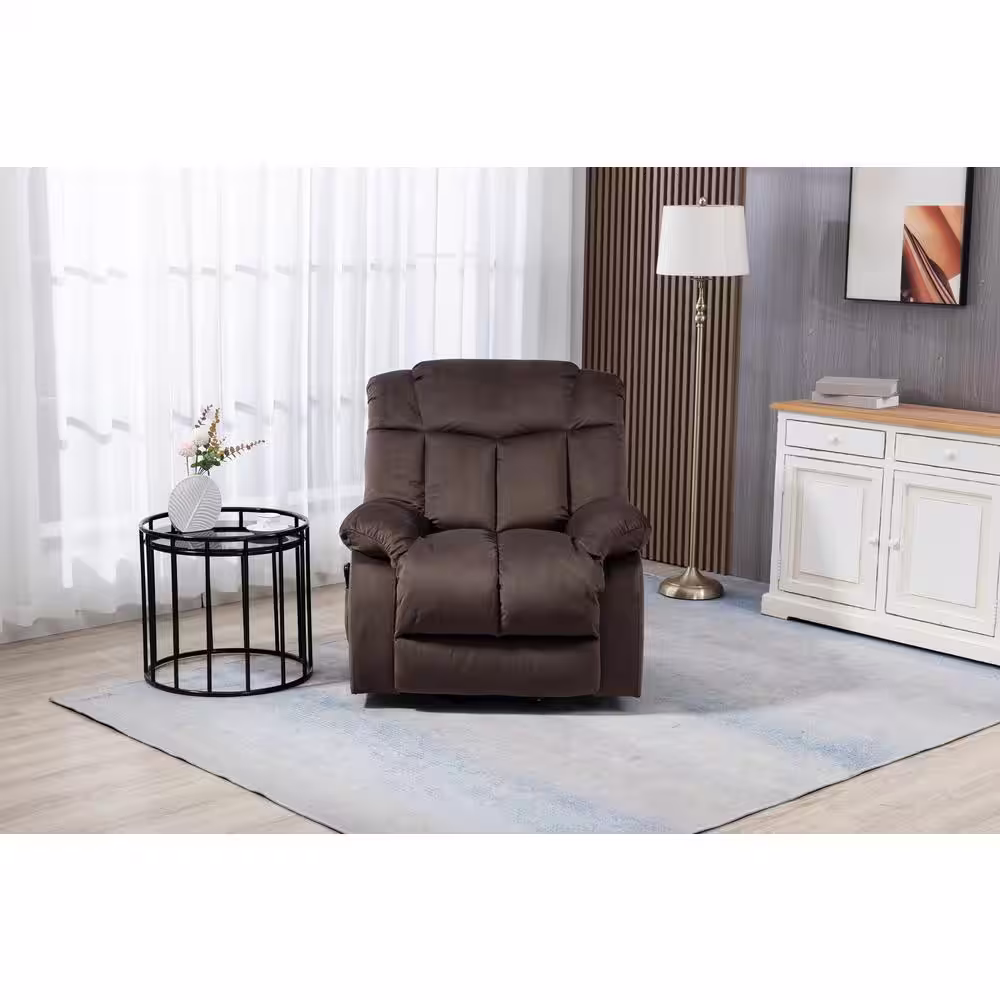 aisword Power Lift Recliner Chair for Elderly- Heavy Duty and Safety Motion Reclining Mechanism-Fabric Sofa - Coffee