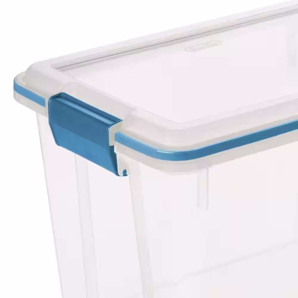 Sterilite 19324306 20 Quart Storage Container Box Tote with Latches (18 Pack)
