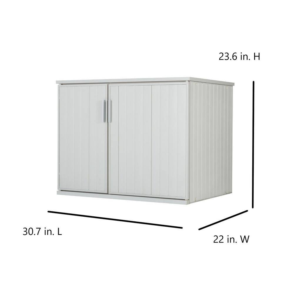 New Age Pet ECOFLEX Promax LitterLoo Litter Box Cover Table - Antique White