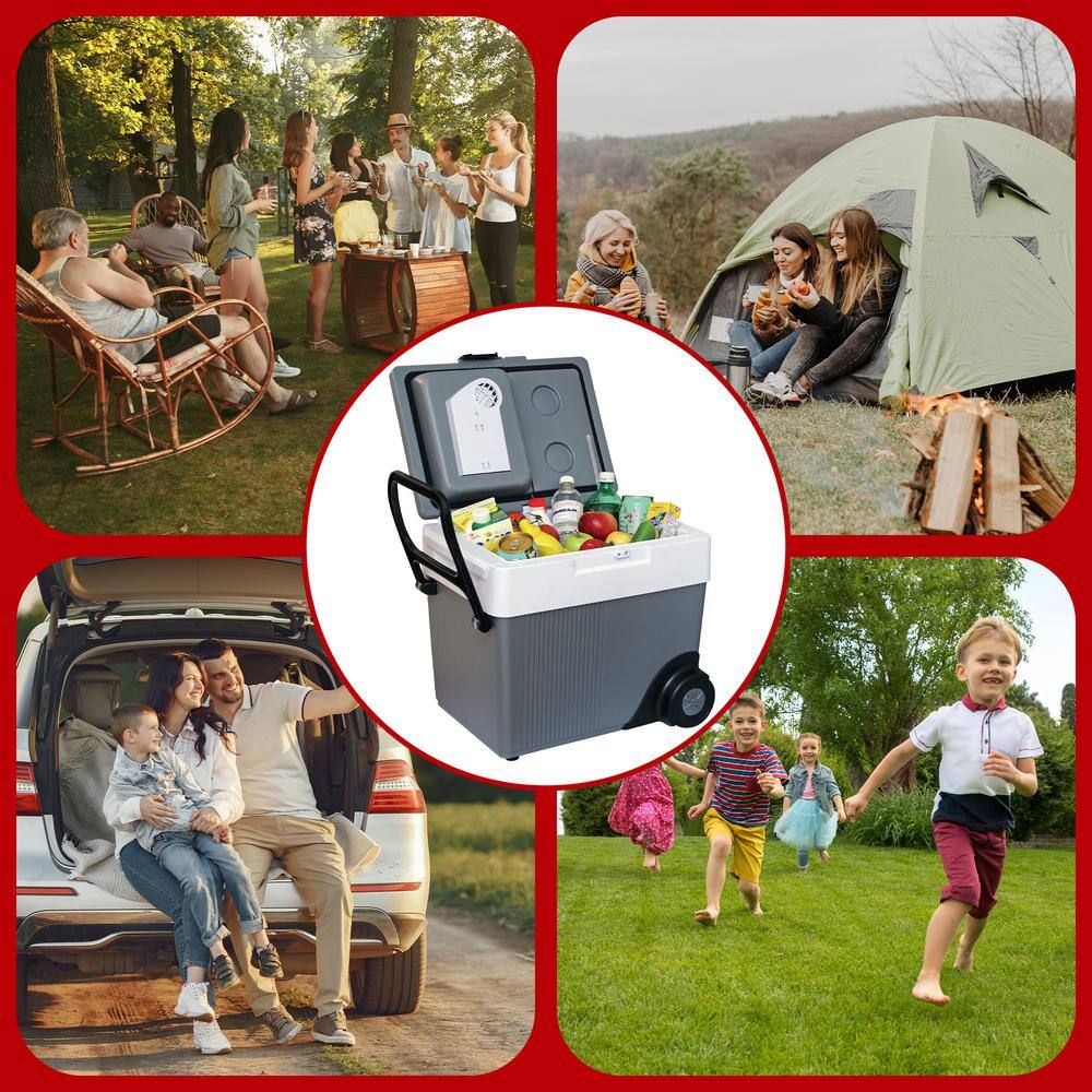 Koolatron 33 Qt. (31 L) Thermoelectric Wheeled Kargo Cooler