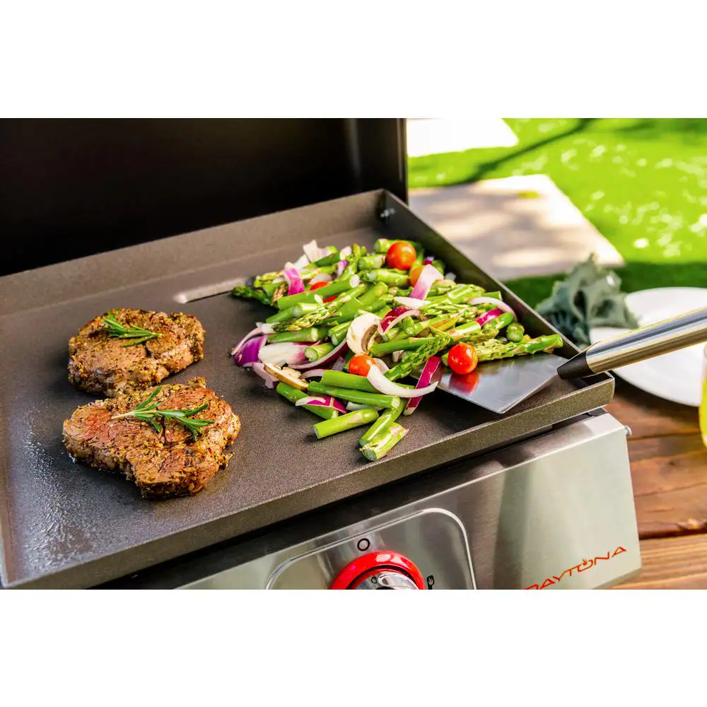 Nexgrill Daytona 1-Burner 17 in. Propane Gas Table Top Griddle in Black