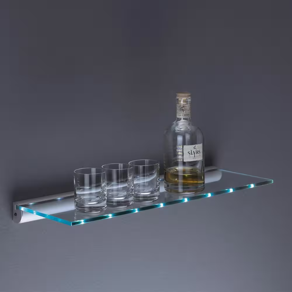 Dolle LED Rail 31.5 in. Silver Aluminum Shelf Bracket