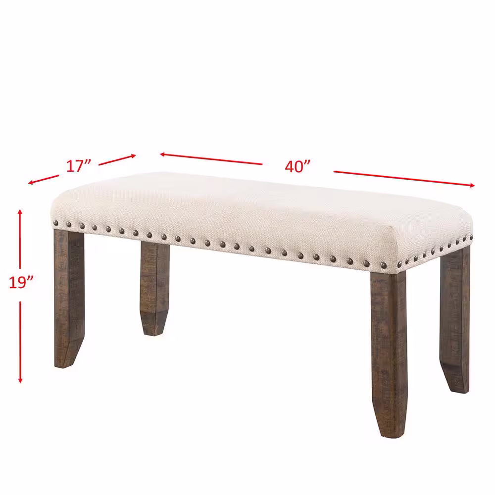 Picket House Furnishings Dex Smokey Walnut Bench