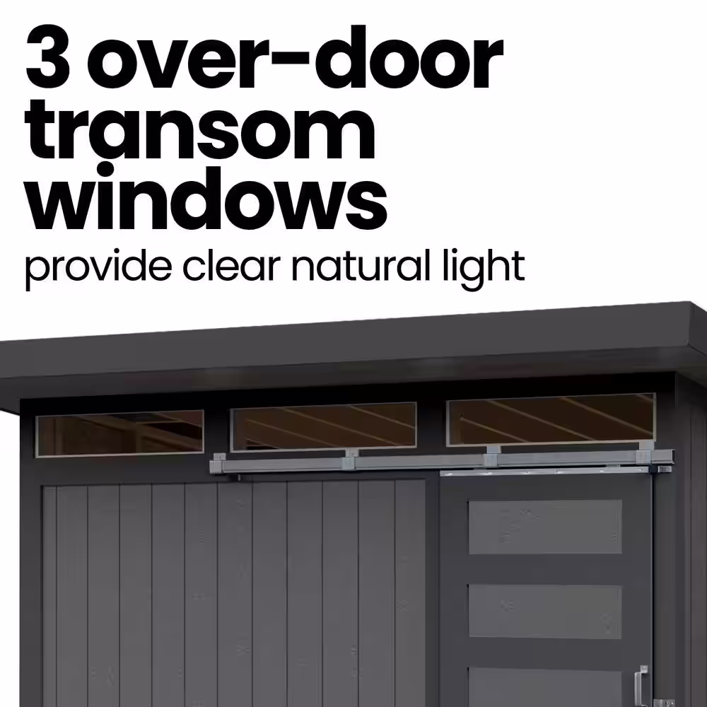 None Installed Halcyon 10 ft. x 12 ft. Wooden Shed with Metal Roof