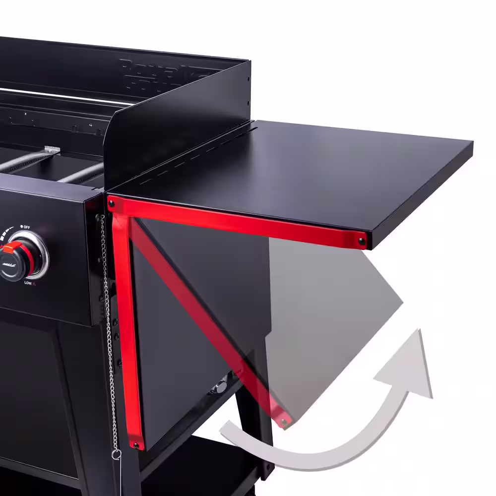 Royal Gourmet 8-Burner Event Propane Gas Grill with 2 Folding Side Tables in Black