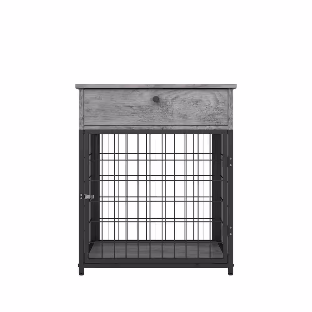 None Wooden Dog Kennel Dog Crate Dog House End Table