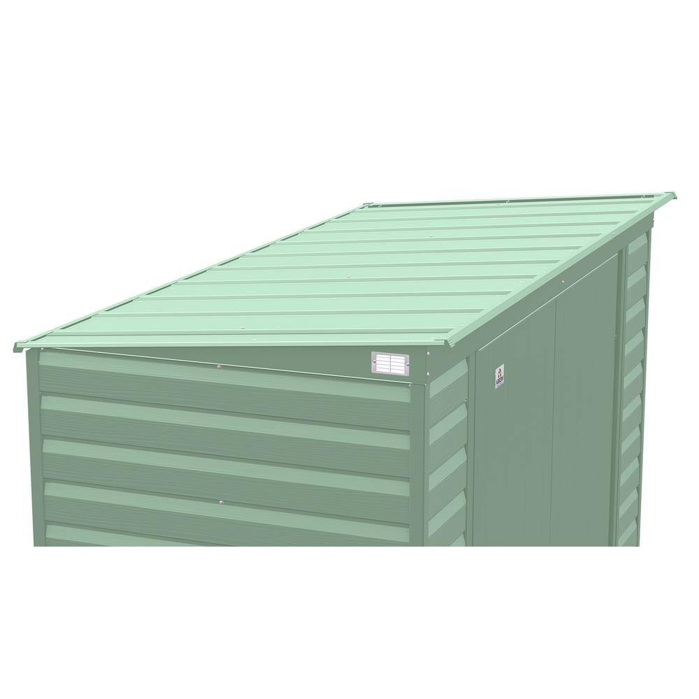 Arrow Select 8 ft. W x 4 ft. D Sage Green Metal Shed (28 sq. ft.)