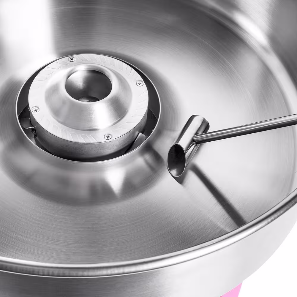 Olde Midway 950 W Pink Tabletop Cotton Candy Machine