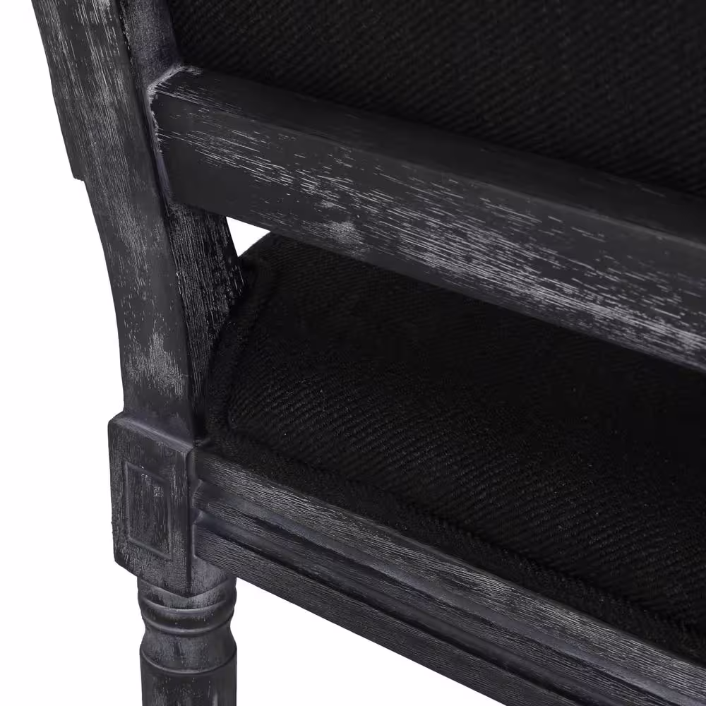 Noble House Robin Black and Gray Side Chair (Set of 2)