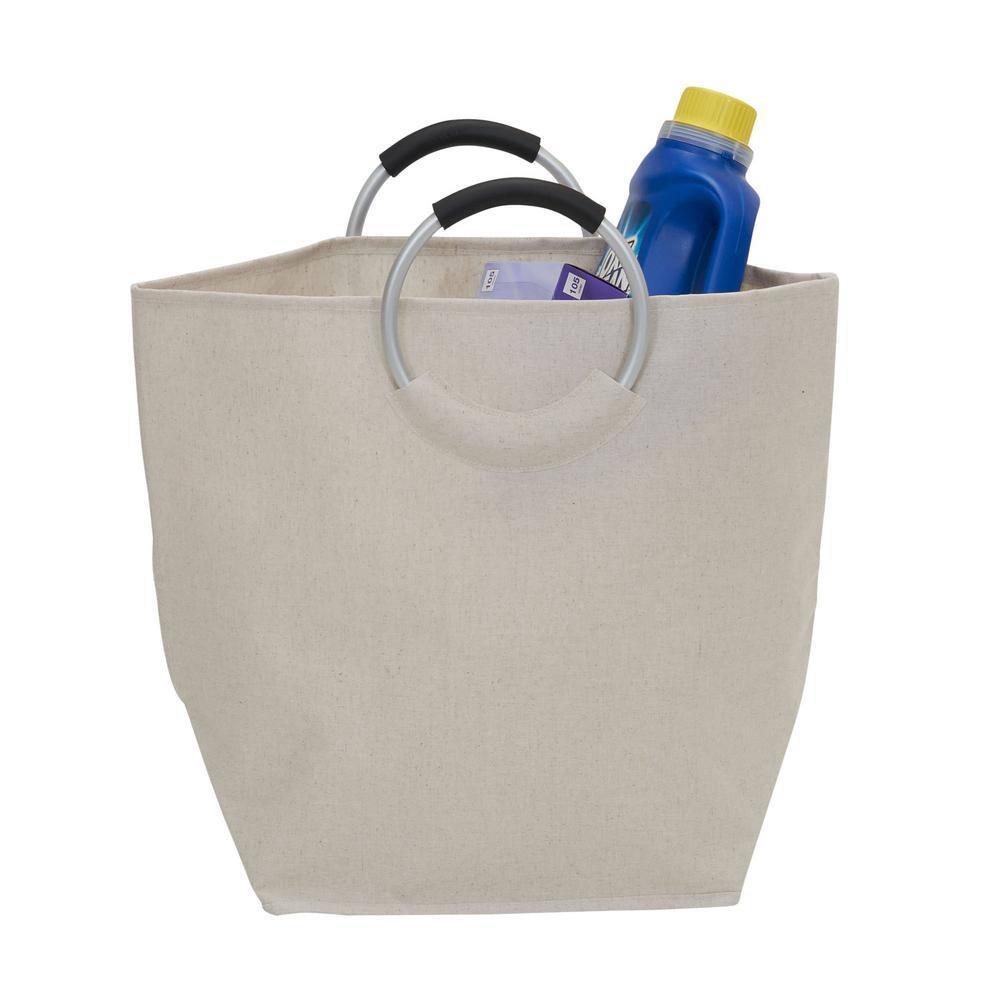 HOUSEHOLD ESSENTIALS KRUSH Tote Hamper Bag with Ring Handles