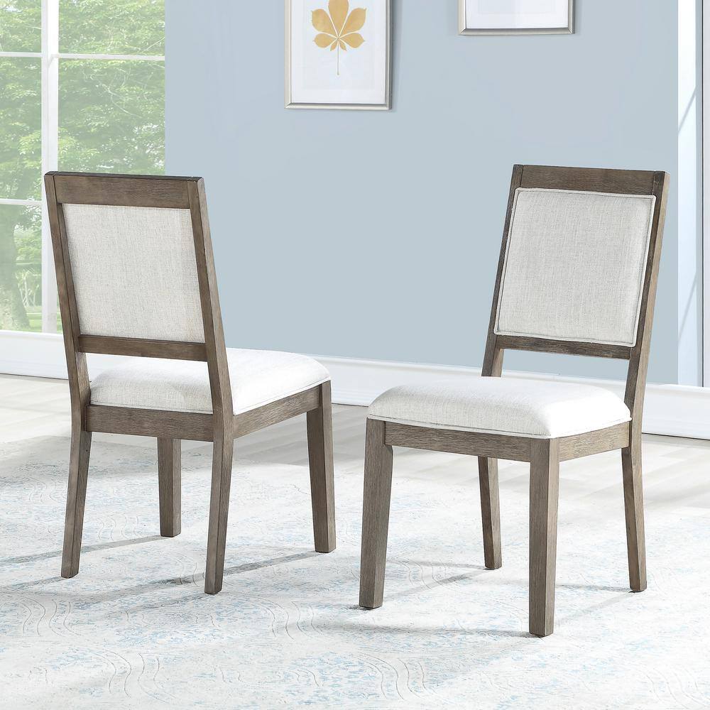 Steve Silver Molly Upholstered Linen Side Chair (Set of 2)