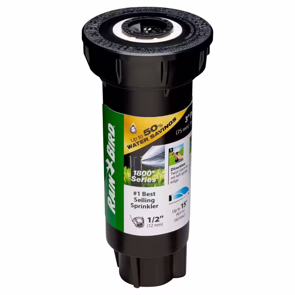 Rain Bird 1800 Series 3 in. Dual Spray Half Circle PRS Sprinkler