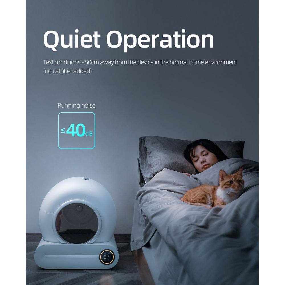 None Smart Cat Litter Box Cat Litter Box Self-Cleaning