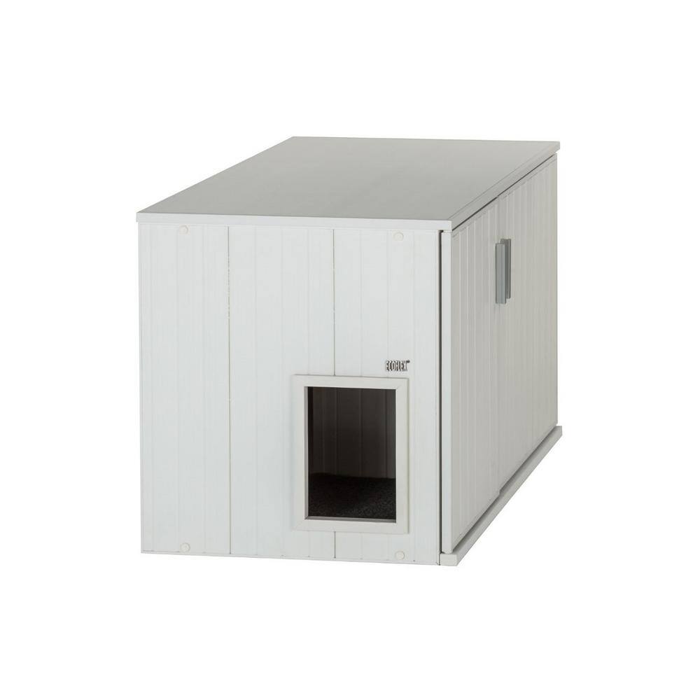 New Age Pet ECOFLEX Promax LitterLoo Litter Box Cover Table - Antique White