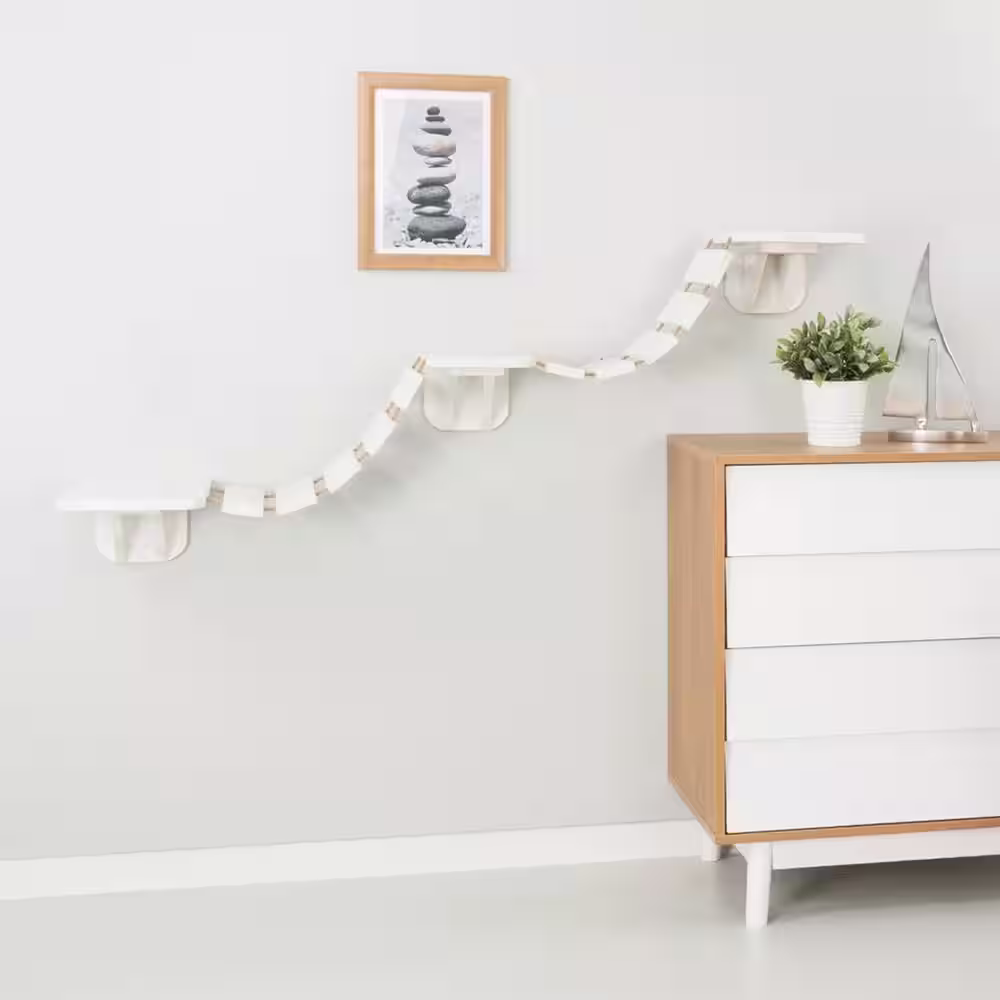 TRIXIE White Wall Mounted Cat Bridge