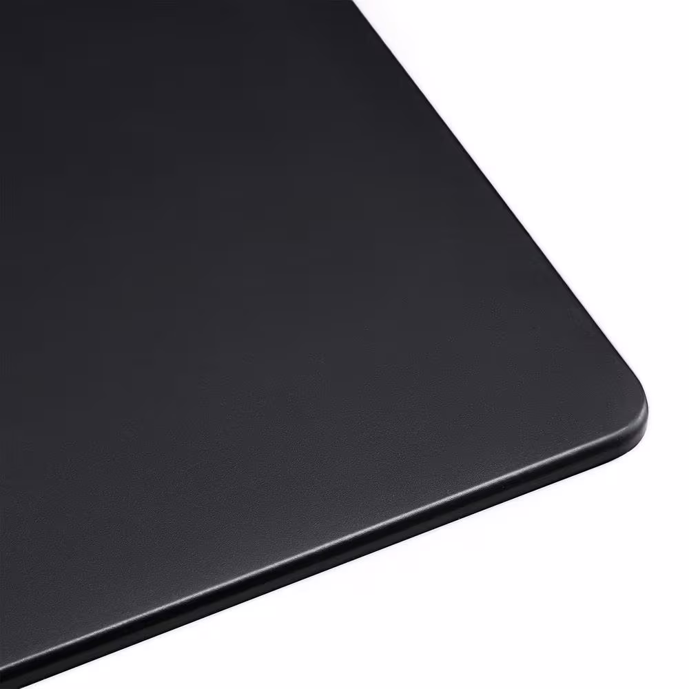 Seville Classics airLIFT 24.4 in. Rectangular Black Gas-Spring Sit-Stand Mobile Laptop Computer Cart Desk with Adjustable Height