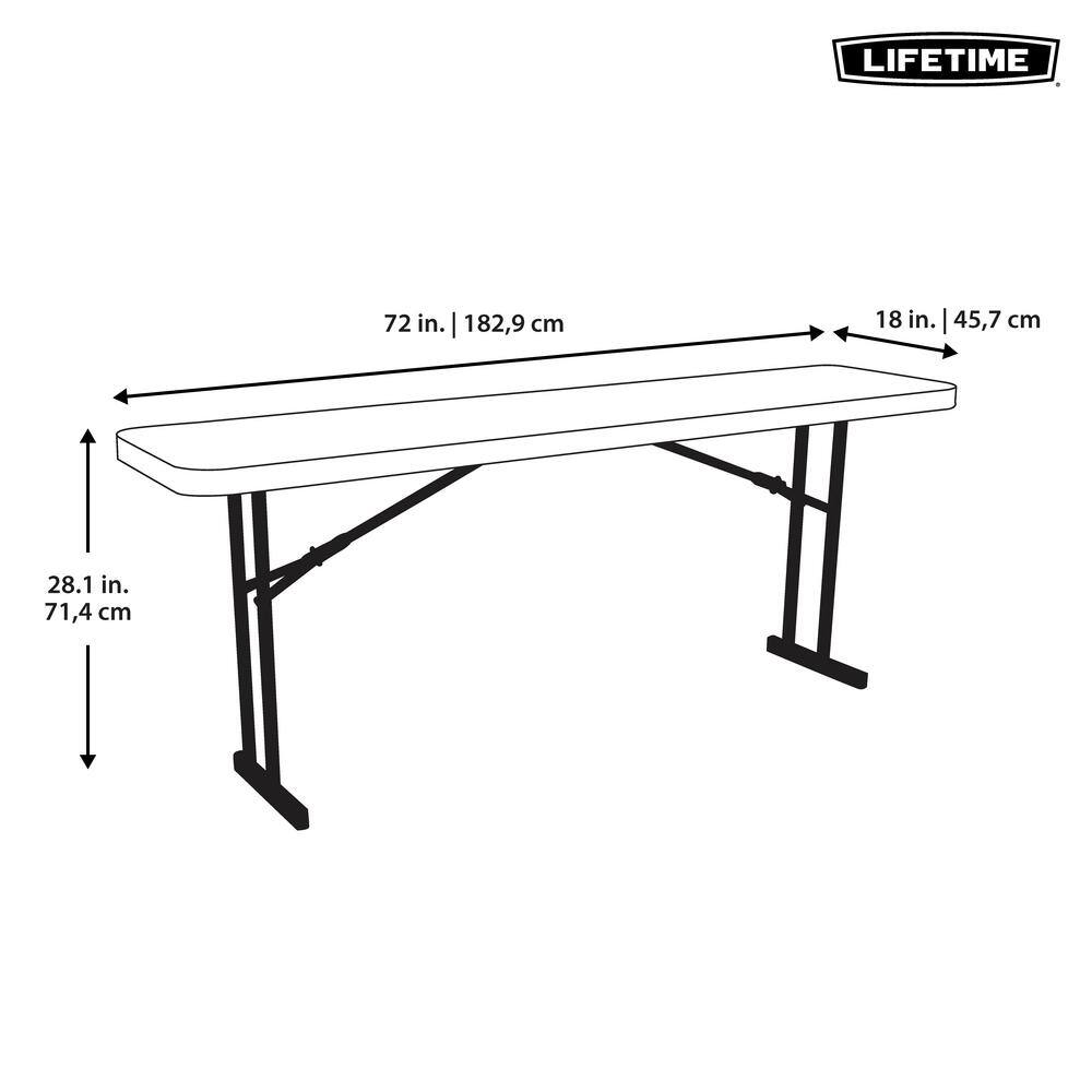 Lifetime 6 ft. Seminar Plastic Commercial Folding Table (Set of 5)