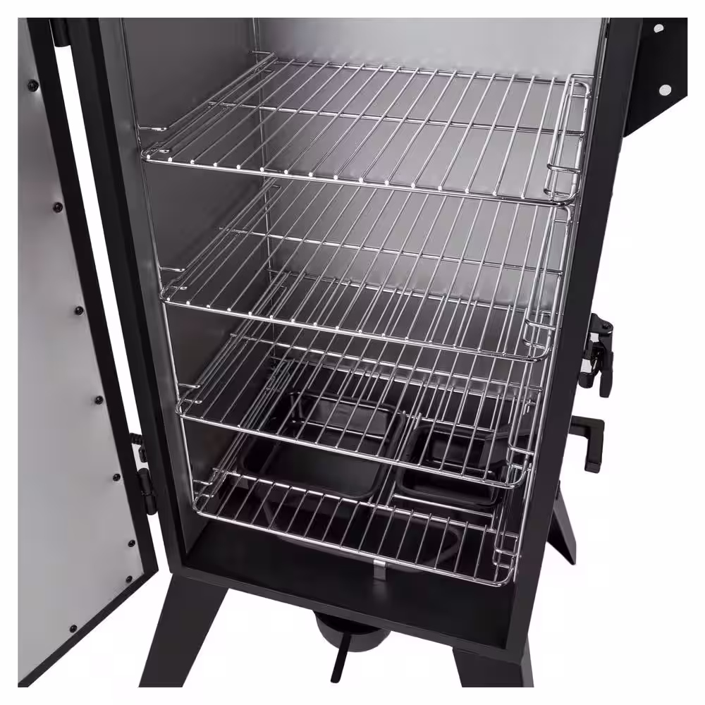 Dyna-Glo 30 in. Analog Electric Smoker in Black with Premium Vertical Smoker Cover