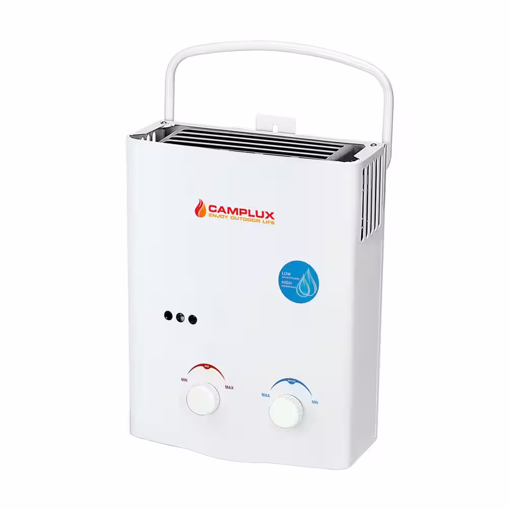 CAMPLUX ENJOY OUTDOOR LIFE Camplux 5L 1.32 GPM Outdoor Portable Propane Gas Tankless Water Heater