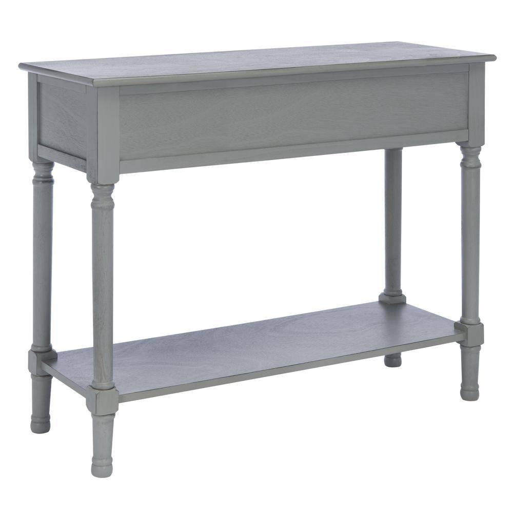 SAFAVIEH Ryder 35.5 in. Rustic Gray 2-Drawer Console Table