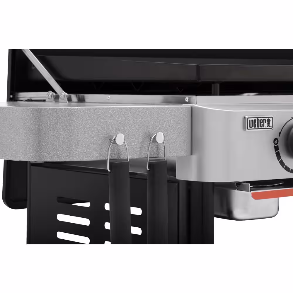 Weber 4 Burner Propane Gas Grill 36 in. Flat Top Griddle in Black