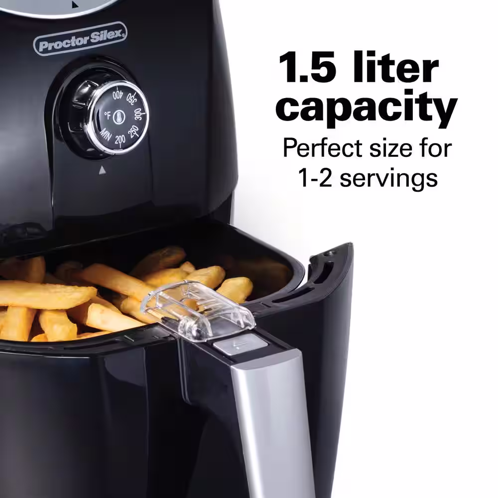 Proctor Silex 1.58 Qt. Black Air Fryer