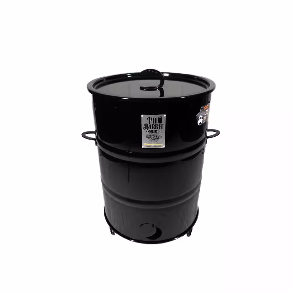Pit Barrel Cooker 22.5 in. Pit Barrel Cooker PBX Charcoal Smoker Package Black