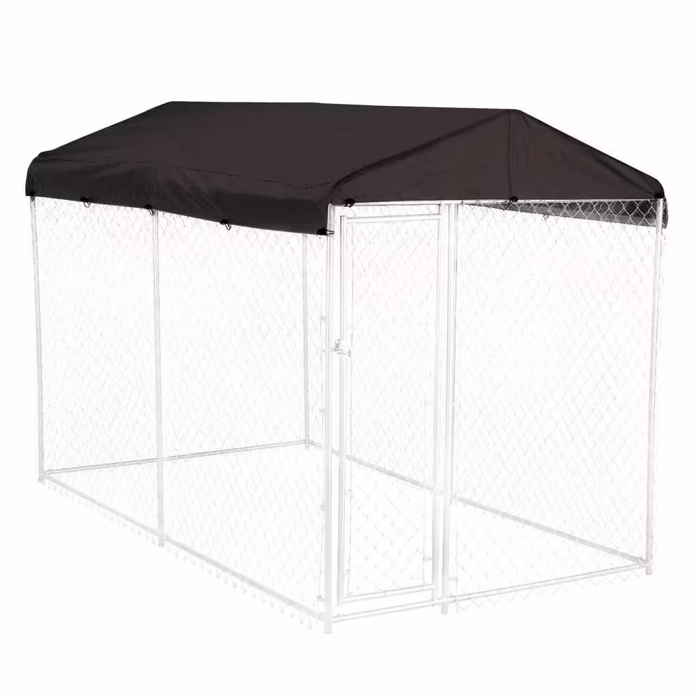 Weatherguard Medium 5ft. X 10ft. - All Season Waterproof Cover for Lucky Dog Outdoor Kennels and Pens - Kennel Not Included