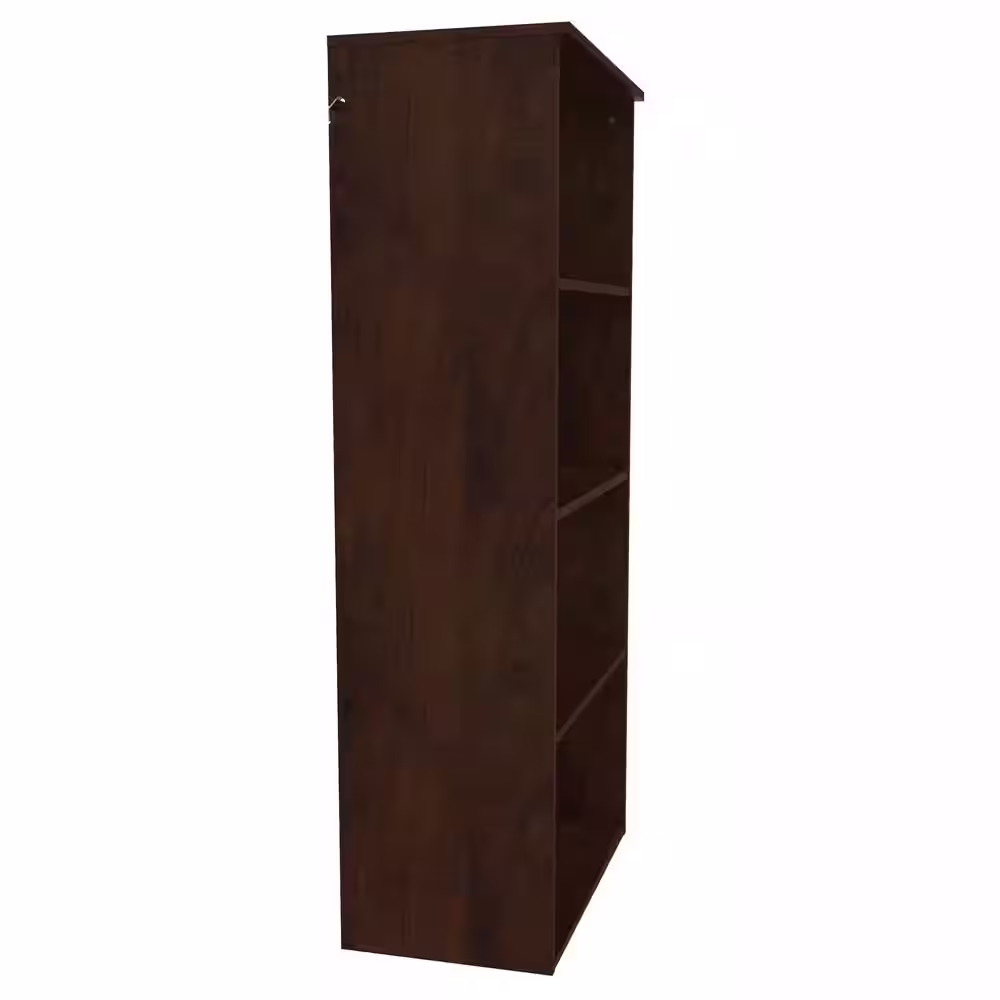 ClosetMaid Style+ 25 in. W Chocolate Teak Hanging Wood Closet Tower