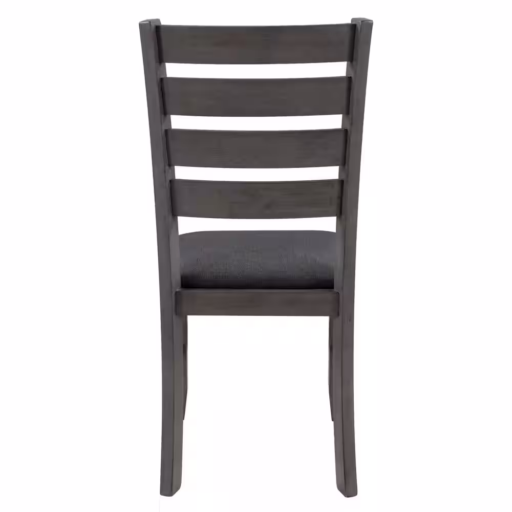 Harper & Bright Designs 6-Piece Gray Rustic Wood Dining Set with Bench