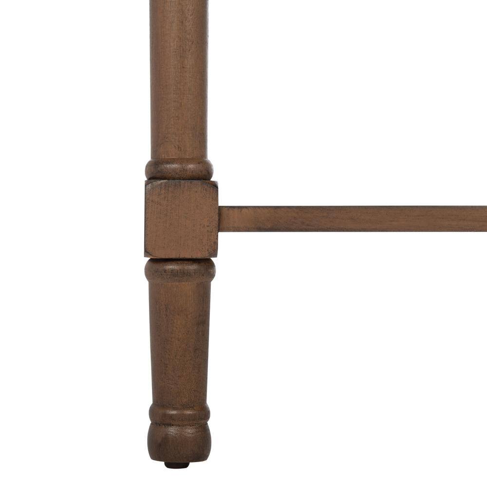 SAFAVIEH Peyton 2-Drawer Brown Wood Console Table