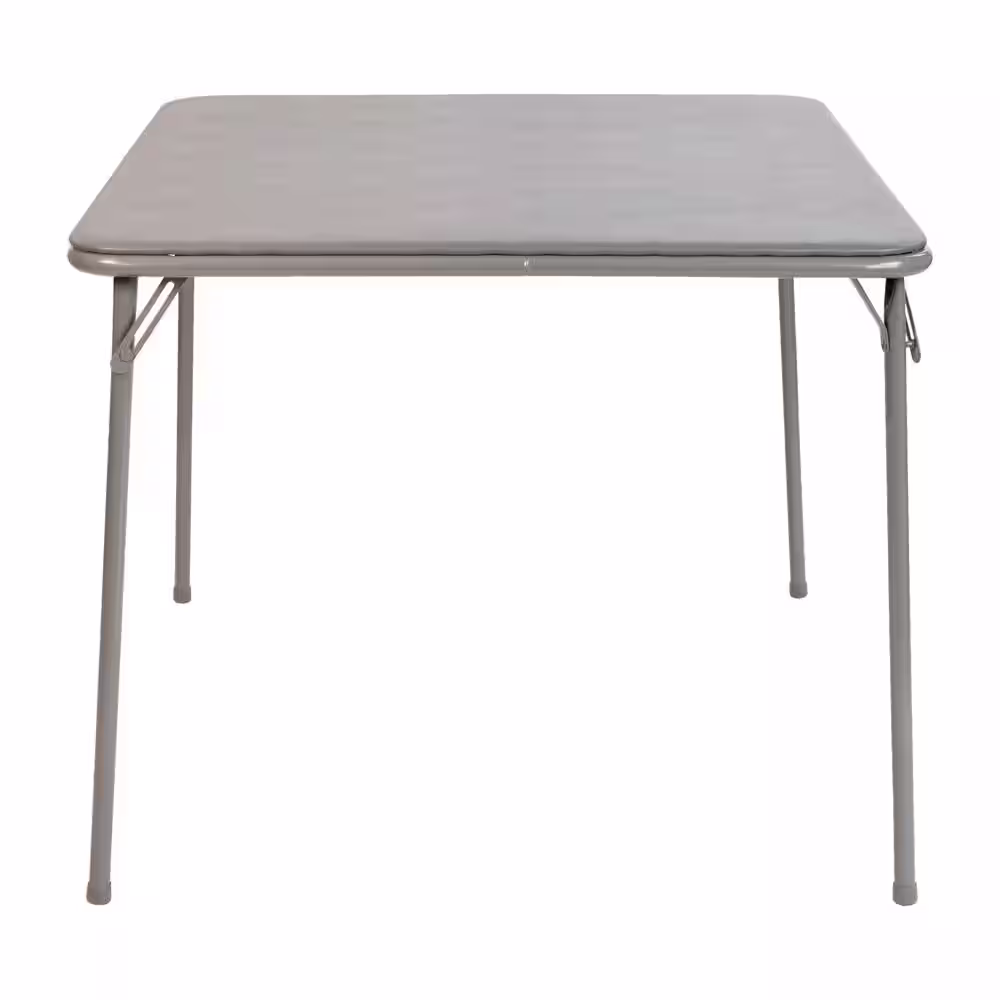 Carnegy Avenue Gray Vinyl Lightweight Folding Table